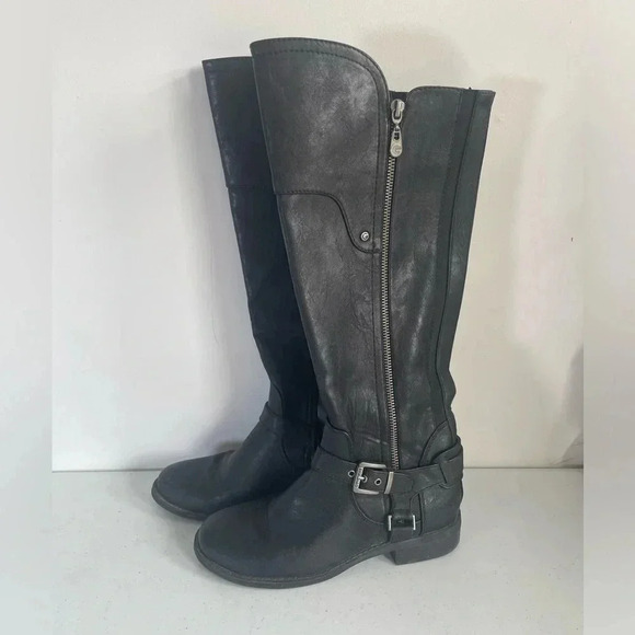 G by Guess Harson Knee High‎ Black Zipper Boot Sz 6.5M EUC! - Picture 2 of 10